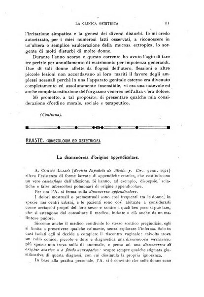 La clinica ostetrica rivista di ostetricia, ginecologia e pediatria. - A. 1, n. 1 (1899)-a. 40, n. 12 (dic. 1938)