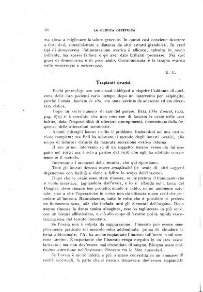 La clinica ostetrica rivista di ostetricia, ginecologia e pediatria. - A. 1, n. 1 (1899)-a. 40, n. 12 (dic. 1938)