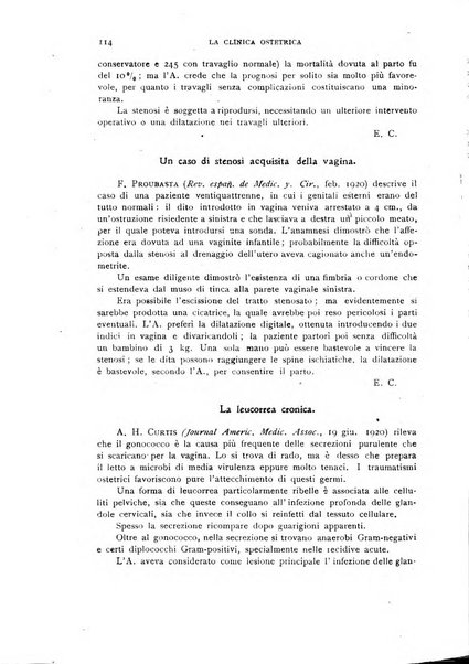 La clinica ostetrica rivista di ostetricia, ginecologia e pediatria. - A. 1, n. 1 (1899)-a. 40, n. 12 (dic. 1938)