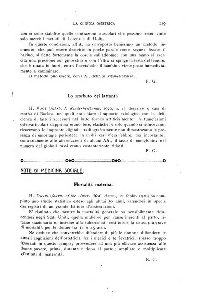 La clinica ostetrica rivista di ostetricia, ginecologia e pediatria. - A. 1, n. 1 (1899)-a. 40, n. 12 (dic. 1938)