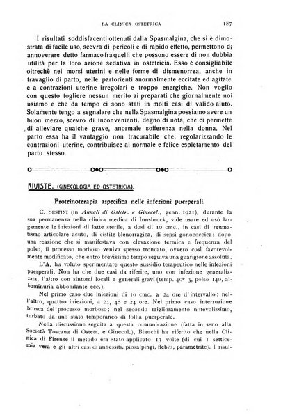 La clinica ostetrica rivista di ostetricia, ginecologia e pediatria. - A. 1, n. 1 (1899)-a. 40, n. 12 (dic. 1938)