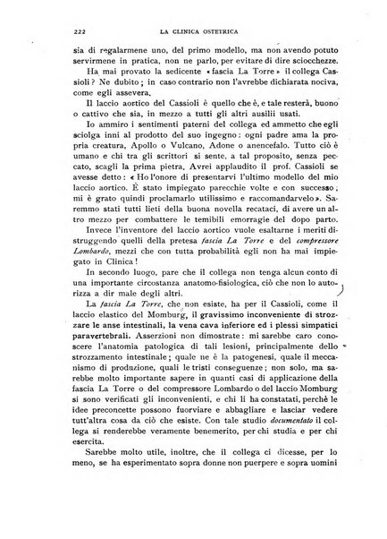 La clinica ostetrica rivista di ostetricia, ginecologia e pediatria. - A. 1, n. 1 (1899)-a. 40, n. 12 (dic. 1938)