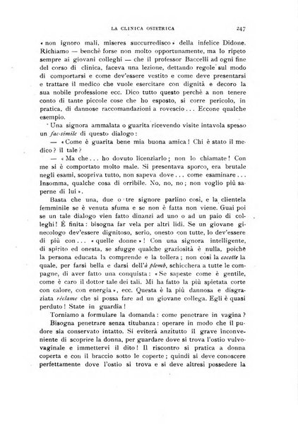 La clinica ostetrica rivista di ostetricia, ginecologia e pediatria. - A. 1, n. 1 (1899)-a. 40, n. 12 (dic. 1938)