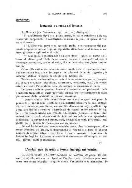 La clinica ostetrica rivista di ostetricia, ginecologia e pediatria. - A. 1, n. 1 (1899)-a. 40, n. 12 (dic. 1938)