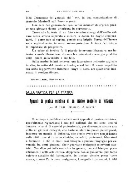 La clinica ostetrica rivista di ostetricia, ginecologia e pediatria. - A. 1, n. 1 (1899)-a. 40, n. 12 (dic. 1938)