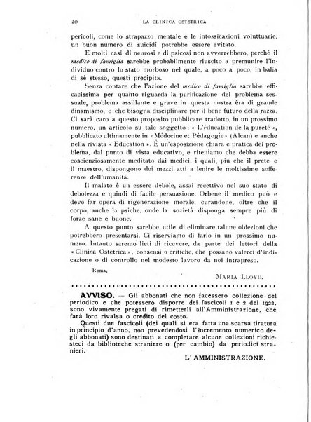 La clinica ostetrica rivista di ostetricia, ginecologia e pediatria. - A. 1, n. 1 (1899)-a. 40, n. 12 (dic. 1938)