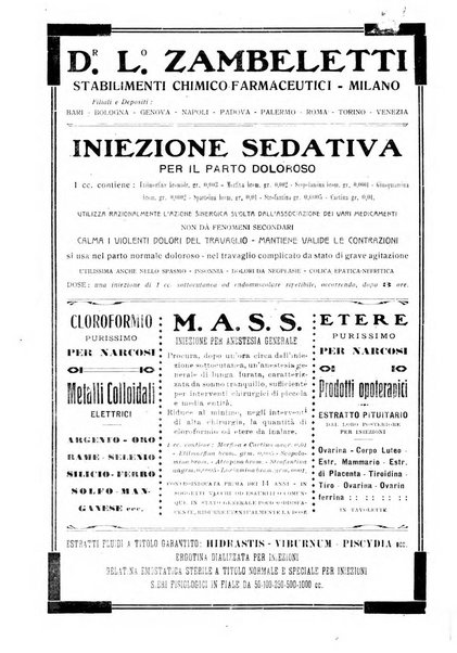 La clinica ostetrica rivista di ostetricia, ginecologia e pediatria. - A. 1, n. 1 (1899)-a. 40, n. 12 (dic. 1938)