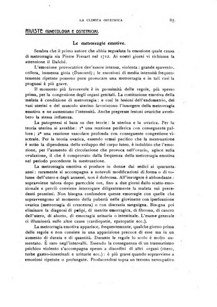 La clinica ostetrica rivista di ostetricia, ginecologia e pediatria. - A. 1, n. 1 (1899)-a. 40, n. 12 (dic. 1938)