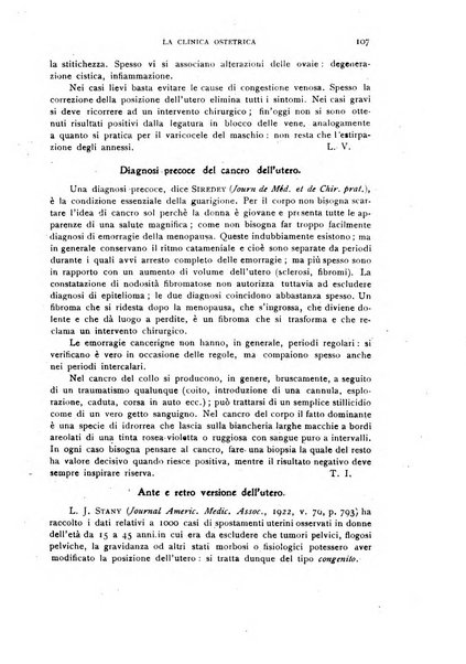 La clinica ostetrica rivista di ostetricia, ginecologia e pediatria. - A. 1, n. 1 (1899)-a. 40, n. 12 (dic. 1938)