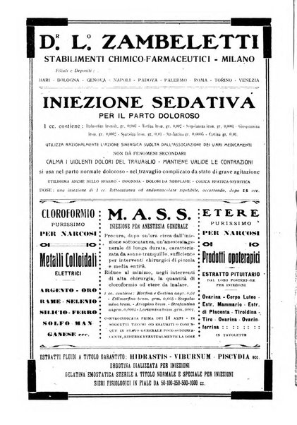 La clinica ostetrica rivista di ostetricia, ginecologia e pediatria. - A. 1, n. 1 (1899)-a. 40, n. 12 (dic. 1938)