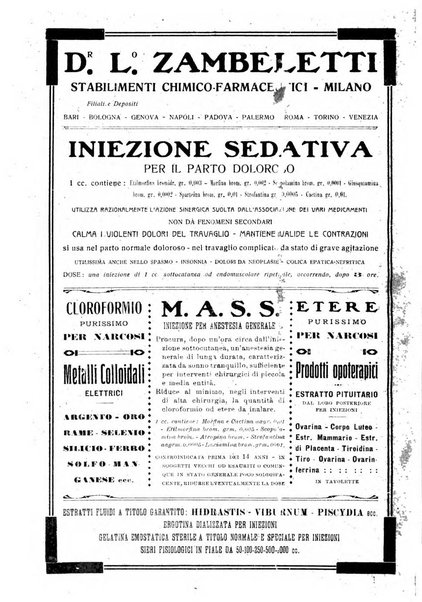 La clinica ostetrica rivista di ostetricia, ginecologia e pediatria. - A. 1, n. 1 (1899)-a. 40, n. 12 (dic. 1938)