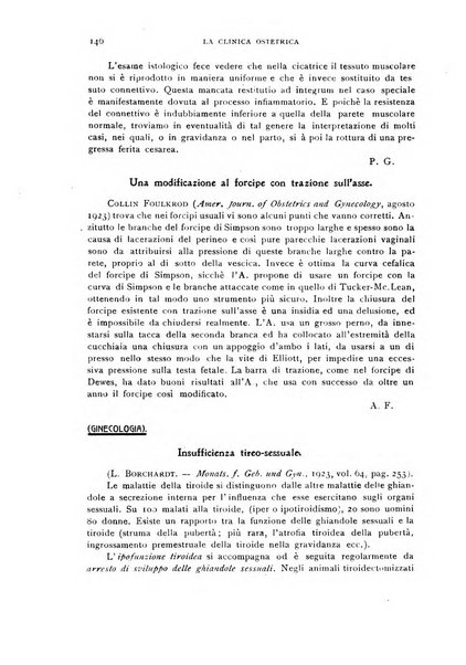 La clinica ostetrica rivista di ostetricia, ginecologia e pediatria. - A. 1, n. 1 (1899)-a. 40, n. 12 (dic. 1938)