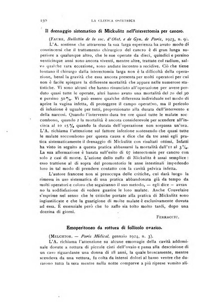 La clinica ostetrica rivista di ostetricia, ginecologia e pediatria. - A. 1, n. 1 (1899)-a. 40, n. 12 (dic. 1938)