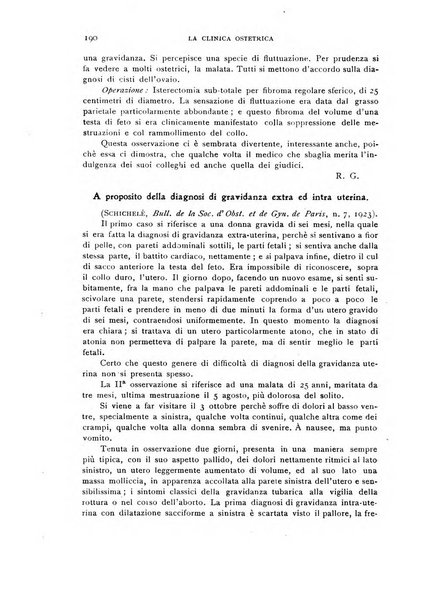 La clinica ostetrica rivista di ostetricia, ginecologia e pediatria. - A. 1, n. 1 (1899)-a. 40, n. 12 (dic. 1938)