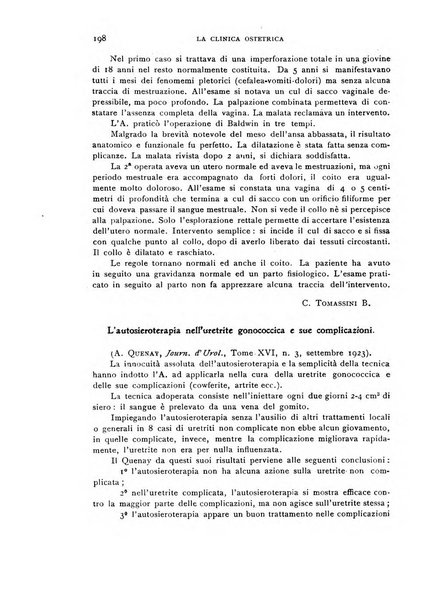 La clinica ostetrica rivista di ostetricia, ginecologia e pediatria. - A. 1, n. 1 (1899)-a. 40, n. 12 (dic. 1938)