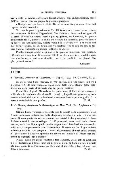 La clinica ostetrica rivista di ostetricia, ginecologia e pediatria. - A. 1, n. 1 (1899)-a. 40, n. 12 (dic. 1938)