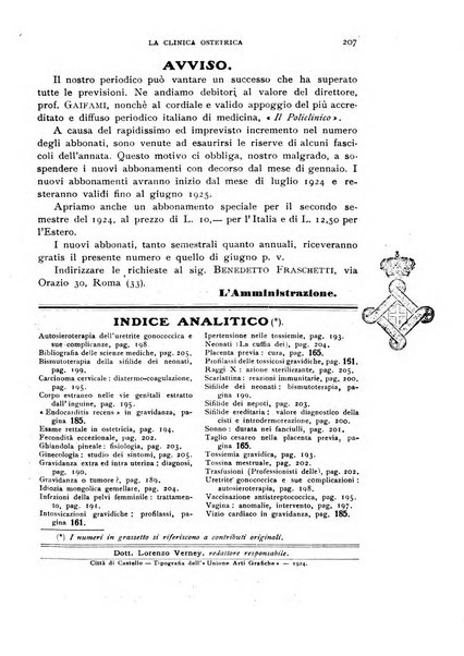 La clinica ostetrica rivista di ostetricia, ginecologia e pediatria. - A. 1, n. 1 (1899)-a. 40, n. 12 (dic. 1938)