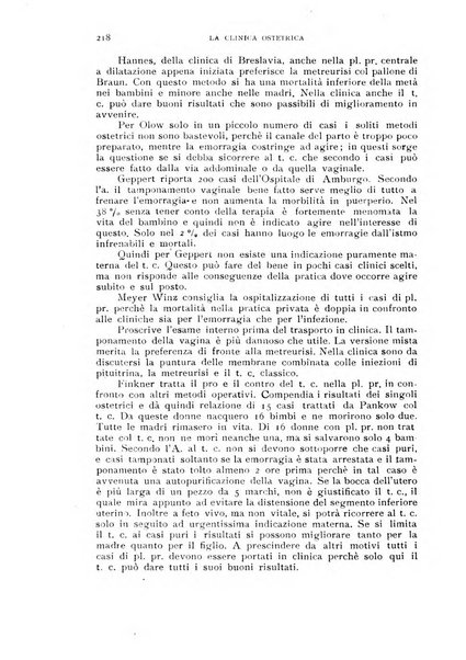 La clinica ostetrica rivista di ostetricia, ginecologia e pediatria. - A. 1, n. 1 (1899)-a. 40, n. 12 (dic. 1938)