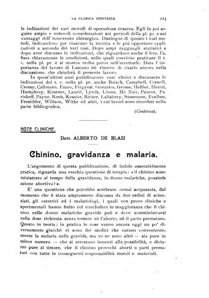 La clinica ostetrica rivista di ostetricia, ginecologia e pediatria. - A. 1, n. 1 (1899)-a. 40, n. 12 (dic. 1938)