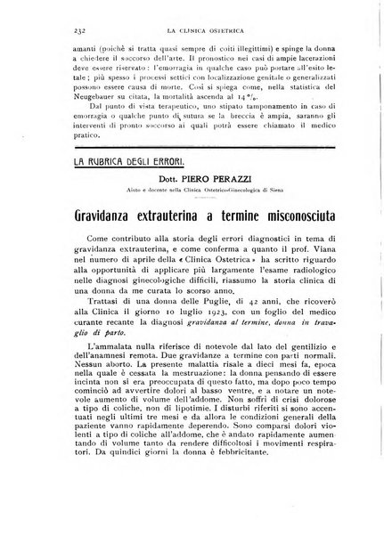 La clinica ostetrica rivista di ostetricia, ginecologia e pediatria. - A. 1, n. 1 (1899)-a. 40, n. 12 (dic. 1938)