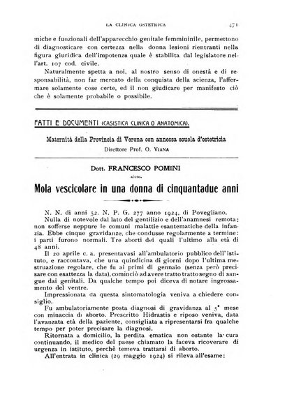 La clinica ostetrica rivista di ostetricia, ginecologia e pediatria. - A. 1, n. 1 (1899)-a. 40, n. 12 (dic. 1938)