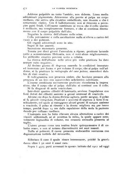 La clinica ostetrica rivista di ostetricia, ginecologia e pediatria. - A. 1, n. 1 (1899)-a. 40, n. 12 (dic. 1938)