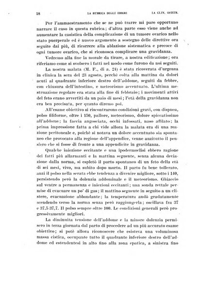 La clinica ostetrica rivista di ostetricia, ginecologia e pediatria. - A. 1, n. 1 (1899)-a. 40, n. 12 (dic. 1938)