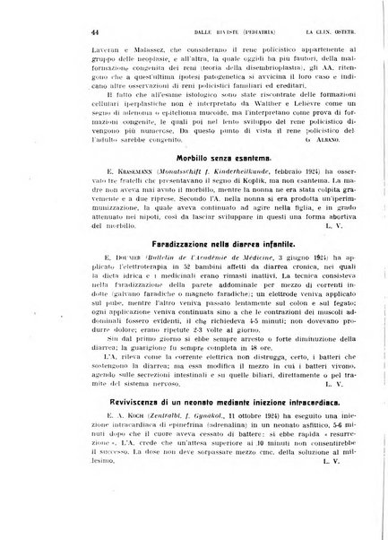 La clinica ostetrica rivista di ostetricia, ginecologia e pediatria. - A. 1, n. 1 (1899)-a. 40, n. 12 (dic. 1938)