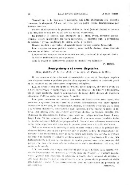 La clinica ostetrica rivista di ostetricia, ginecologia e pediatria. - A. 1, n. 1 (1899)-a. 40, n. 12 (dic. 1938)