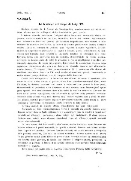 La clinica ostetrica rivista di ostetricia, ginecologia e pediatria. - A. 1, n. 1 (1899)-a. 40, n. 12 (dic. 1938)