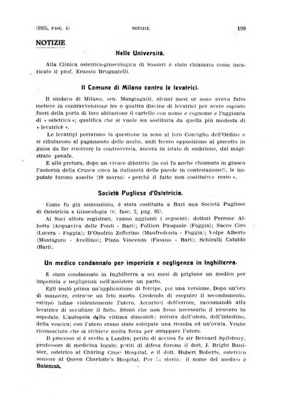 La clinica ostetrica rivista di ostetricia, ginecologia e pediatria. - A. 1, n. 1 (1899)-a. 40, n. 12 (dic. 1938)