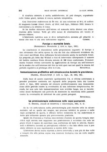 La clinica ostetrica rivista di ostetricia, ginecologia e pediatria. - A. 1, n. 1 (1899)-a. 40, n. 12 (dic. 1938)