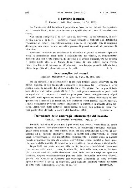 La clinica ostetrica rivista di ostetricia, ginecologia e pediatria. - A. 1, n. 1 (1899)-a. 40, n. 12 (dic. 1938)