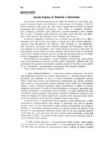 La clinica ostetrica rivista di ostetricia, ginecologia e pediatria. - A. 1, n. 1 (1899)-a. 40, n. 12 (dic. 1938)