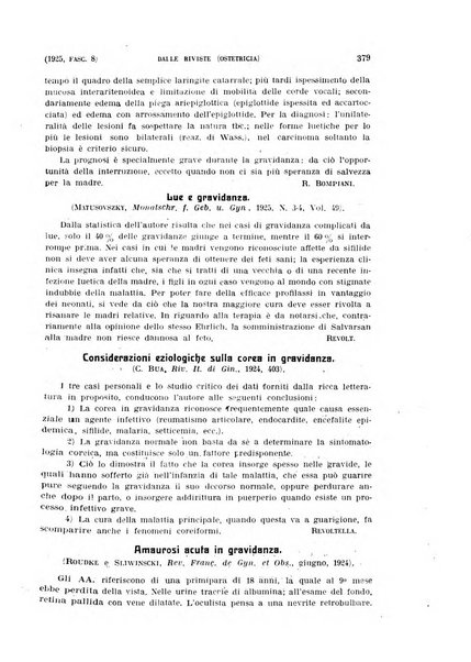 La clinica ostetrica rivista di ostetricia, ginecologia e pediatria. - A. 1, n. 1 (1899)-a. 40, n. 12 (dic. 1938)