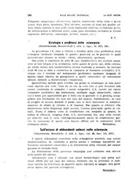 La clinica ostetrica rivista di ostetricia, ginecologia e pediatria. - A. 1, n. 1 (1899)-a. 40, n. 12 (dic. 1938)