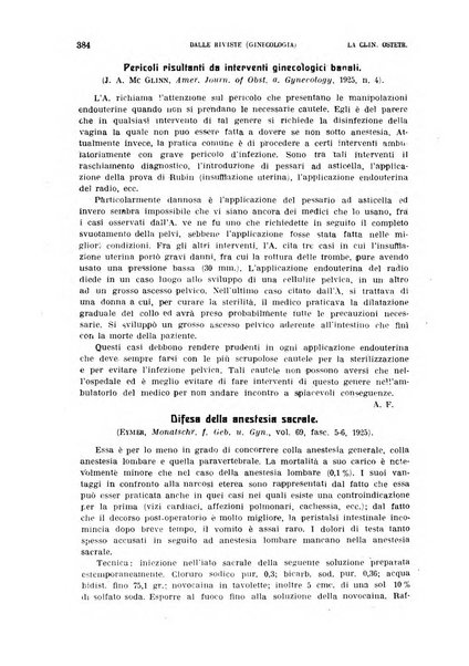 La clinica ostetrica rivista di ostetricia, ginecologia e pediatria. - A. 1, n. 1 (1899)-a. 40, n. 12 (dic. 1938)