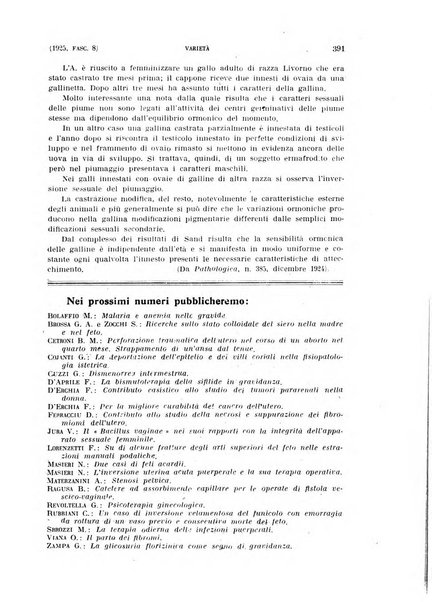 La clinica ostetrica rivista di ostetricia, ginecologia e pediatria. - A. 1, n. 1 (1899)-a. 40, n. 12 (dic. 1938)