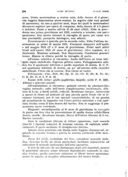 La clinica ostetrica rivista di ostetricia, ginecologia e pediatria. - A. 1, n. 1 (1899)-a. 40, n. 12 (dic. 1938)