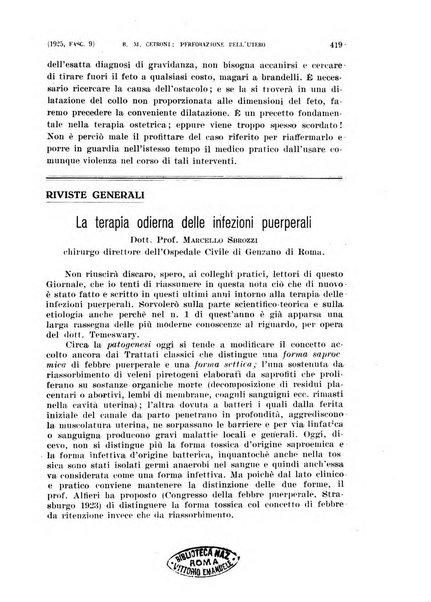 La clinica ostetrica rivista di ostetricia, ginecologia e pediatria. - A. 1, n. 1 (1899)-a. 40, n. 12 (dic. 1938)