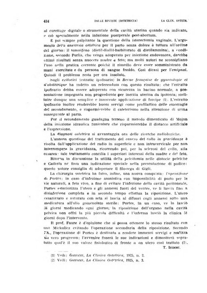 La clinica ostetrica rivista di ostetricia, ginecologia e pediatria. - A. 1, n. 1 (1899)-a. 40, n. 12 (dic. 1938)