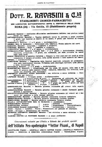 La clinica ostetrica rivista di ostetricia, ginecologia e pediatria. - A. 1, n. 1 (1899)-a. 40, n. 12 (dic. 1938)