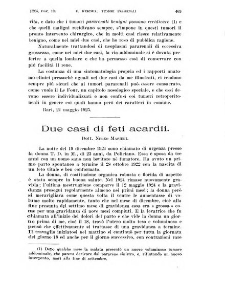 La clinica ostetrica rivista di ostetricia, ginecologia e pediatria. - A. 1, n. 1 (1899)-a. 40, n. 12 (dic. 1938)