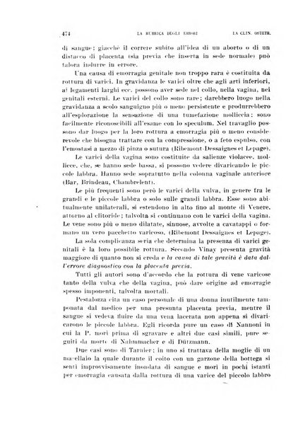 La clinica ostetrica rivista di ostetricia, ginecologia e pediatria. - A. 1, n. 1 (1899)-a. 40, n. 12 (dic. 1938)