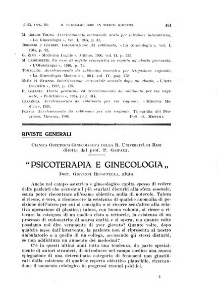 La clinica ostetrica rivista di ostetricia, ginecologia e pediatria. - A. 1, n. 1 (1899)-a. 40, n. 12 (dic. 1938)