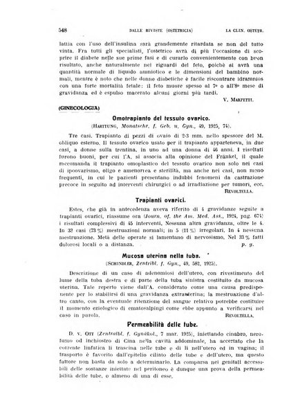 La clinica ostetrica rivista di ostetricia, ginecologia e pediatria. - A. 1, n. 1 (1899)-a. 40, n. 12 (dic. 1938)