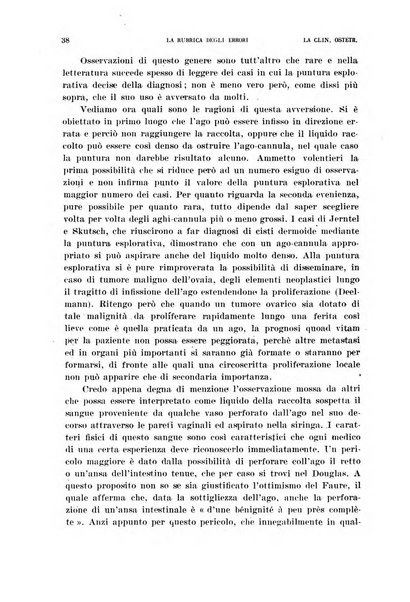 La clinica ostetrica rivista di ostetricia, ginecologia e pediatria. - A. 1, n. 1 (1899)-a. 40, n. 12 (dic. 1938)