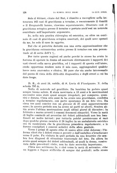 La clinica ostetrica rivista di ostetricia, ginecologia e pediatria. - A. 1, n. 1 (1899)-a. 40, n. 12 (dic. 1938)