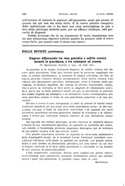 La clinica ostetrica rivista di ostetricia, ginecologia e pediatria. - A. 1, n. 1 (1899)-a. 40, n. 12 (dic. 1938)