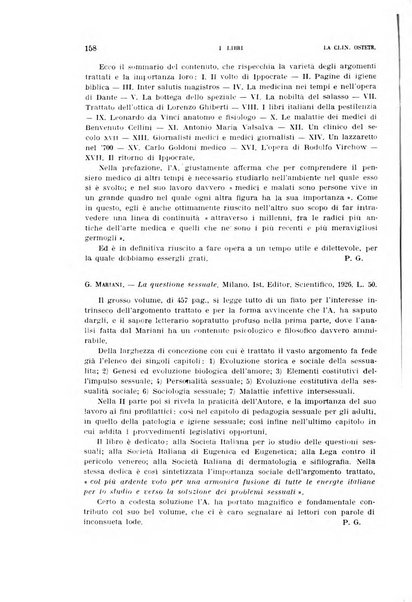 La clinica ostetrica rivista di ostetricia, ginecologia e pediatria. - A. 1, n. 1 (1899)-a. 40, n. 12 (dic. 1938)